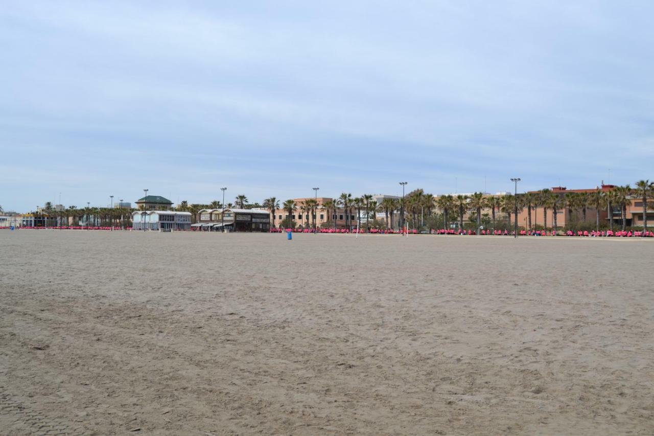 Beach Malvarrosa, Cabanal, Wifi Free. Ca' Micaela. 발렌시아 외부 사진